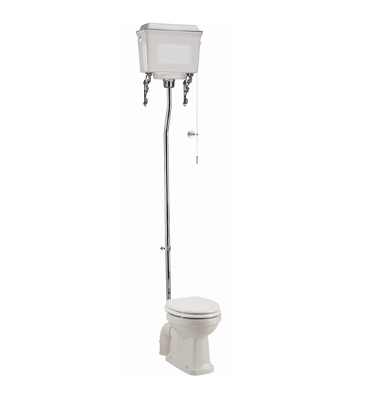 wc-bril met soft-close zitting en reservoir hoog gemonteerd en staande ao-wc pot